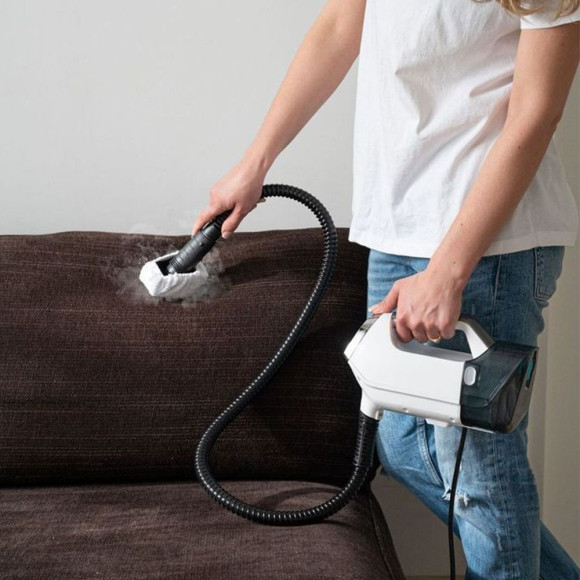 Пылесос паровой Kitfort КТ-595 1800Вт белый/серый Пылесос паровой Kitfort КТ-595 1800Вт белый/серый