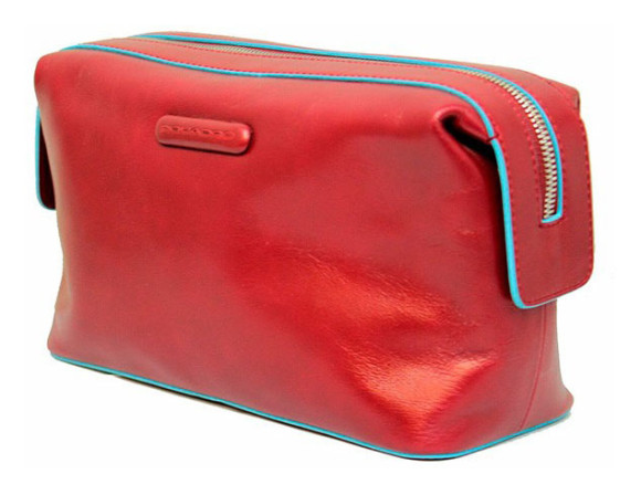 Косметичка Piquadro Blue Square BY3851B2/R красный натур.кожа Косметичка Piquadro Blue Square BY3851B2/R красный натур.кожа