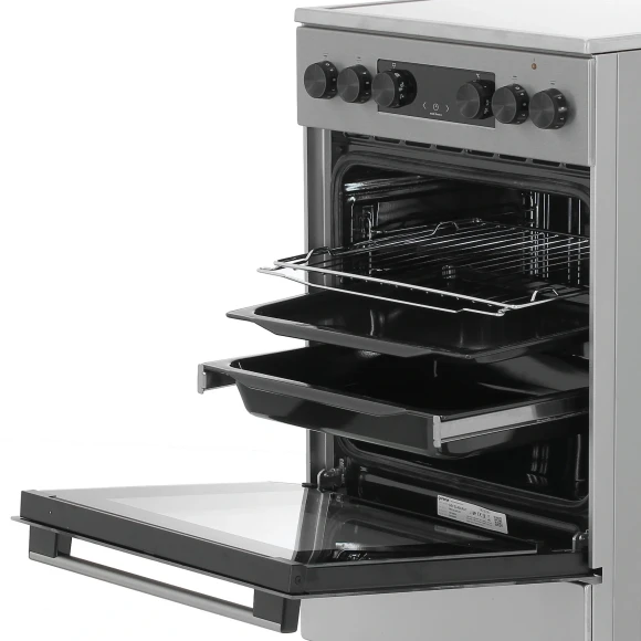Плита Электрическая Gorenje GEC5C40XAOT серый стеклокерамика (без крышки)