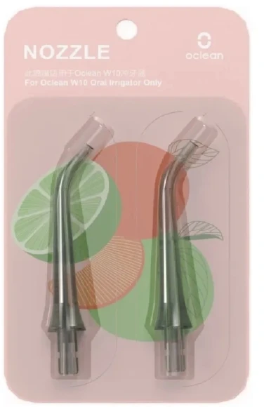 Насадка для ирригатора Oclean W10 N10 (упак.:2шт) розовый Oclean W10 Насадка для ирригатора Oclean W10 N10 (упак.:2шт) розовый Oclean W10