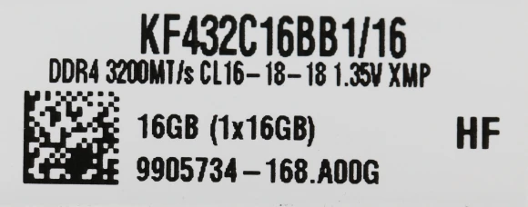 Память DDR4 16Gb 3200MHz Kingston KF432C16BB1/16 Fury Beast Black RTL Gaming PC4-25600 CL16 DIMM 288-pin 1.35В dual rank с радиатором Ret