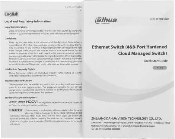 Коммутатор Dahua DH-CHS4110-8ET-90-F (L2) 8x100Мбит/с 1x1Гбит/с 1xКомбо(1000BASE-T/SFP) 8PoE 90W управляемый Коммутатор Dahua DH-CHS4110-8ET-90-F (L2) 8x100Мбит/с 1x1Гбит/с 1xКомбо(1000BASE-T/SFP) 8PoE 90W управляемый