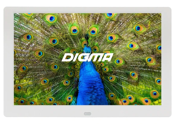 Фоторамка Digma 10.1" PF-1043 1280x800 белый пластик ПДУ Видео