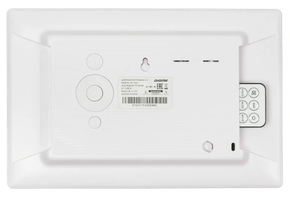 Фоторамка Digma 10.1" PF-1043 1280x800 белый пластик ПДУ Видео