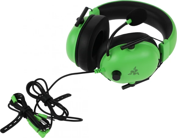 Наушники с микрофоном Razer Blackshark V2 X зеленый 1.3м мониторные оголовье (RZ04-03240600-R3M1) Наушники с микрофоном Razer Blackshark V2 X зеленый 1.3м мониторные оголовье (RZ04-03240600-R3M1)