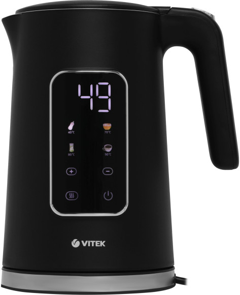 Чайник электрический Vitek VT-1162 1.7л. 2200Вт черный корпус: металл/пластик