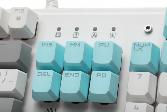 Клавиатура A4Tech S510R механическая белый USB for gamer LED (S510R USB ICY WHITE/BLMS RED) кабель 1.8м Клавиатура A4Tech S510R механическая белый USB for gamer LED (S510R USB ICY WHITE/BLMS RED) кабель 1.8м