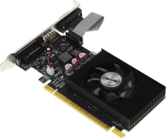 Видеокарта Afox PCI-E 2.0 AF220-1024D3L2 NVIDIA GeForce GT 220 1Gb 128bit DDR3 625/1580 DVIx1 HDMIx1 CRTx1 HDCP Ret low profile