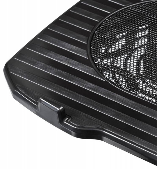 Подставка для ноутбука Buro BU-LCP156-B114 15.6" 357x265x33мм 1xUSB 1x 140ммFAN 345г металлическая сетка/пластик черный