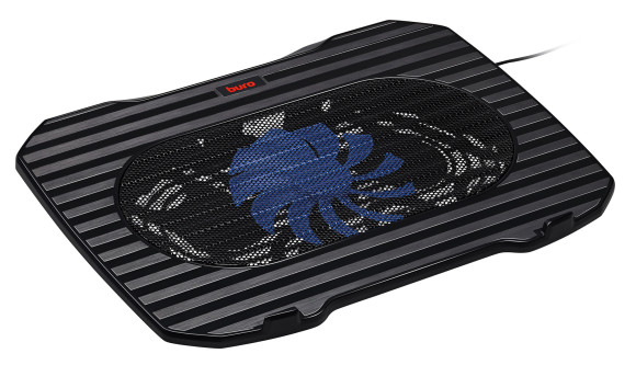 Подставка для ноутбука Buro BU-LCP156-B114 15.6" 357x265x33мм 1xUSB 1x 140ммFAN 345г металлическая сетка/пластик черный