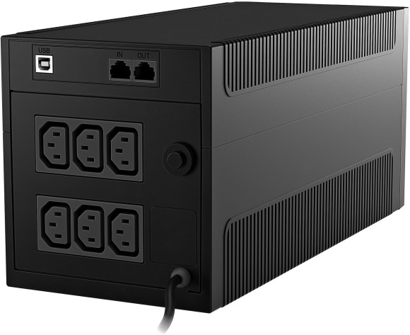 Источник бесперебойного питания Powercom Raptor Plus RPT1200IU 720Вт 1200ВА черный