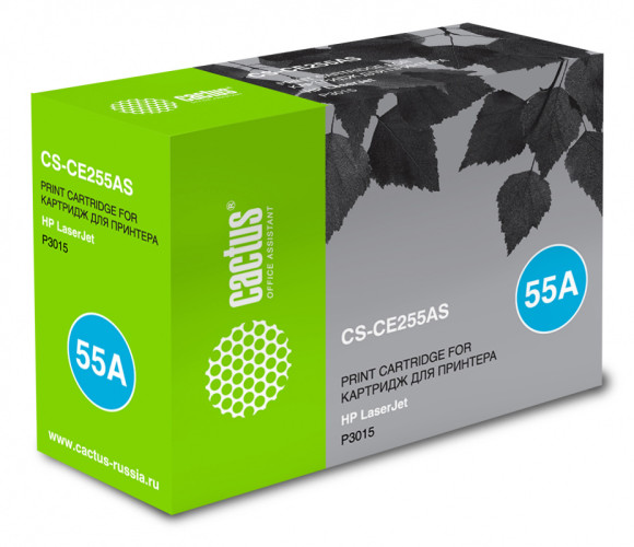 Картридж лазерный Cactus CS-CE255AS CE255A черный (6000стр.) для HP LJ P3011/P3015 Картридж лазерный Cactus CS-CE255AS CE255A черный (6000стр.) для HP LJ P3011/P3015