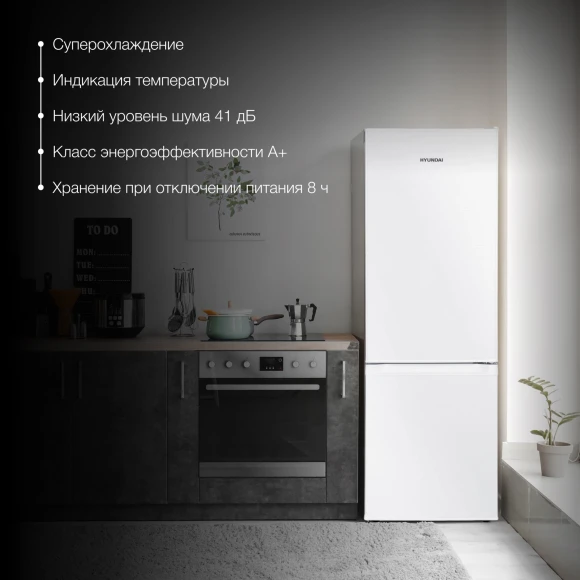 Холодильник Hyundai CC2054WT 2-хкамерн. белый Холодильник Hyundai CC2054WT 2-хкамерн. белый
