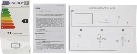 Монитор Dahua 27" DHI-LM27-B201A черный IPS LED 5ms 16:9 HDMI матовая HAS Piv 1000:1 250cd 178гр/178гр 1920x1080 100Hz VGA DP FHD 5.2кг