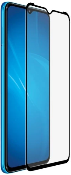 Защитное стекло для экрана DF inColor-08 черный для Infinix Smart 6 2.5D 1шт. (DF INCOLOR-08 (BLACK))