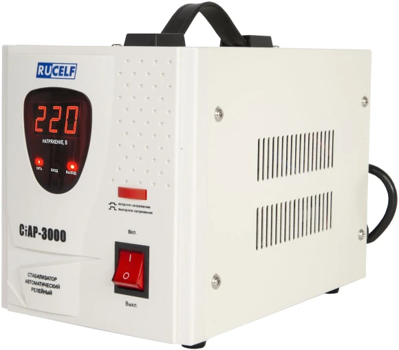 Стабилизатор напряжения Rucelf СтАР-3000 3кВА однофазный белый