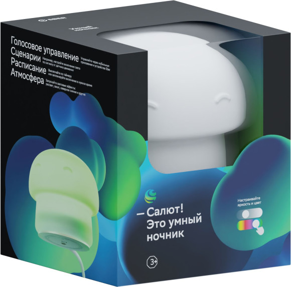 Умный светильник Sber Грибочек настол. белый (SBDV-00127)