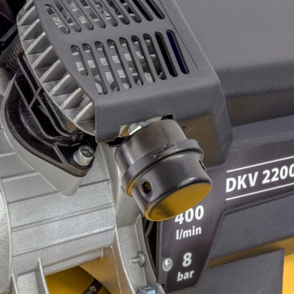 Компрессор поршневой Denzel DKV2200/50,Х-PRO масляный 400л/мин 50л 2200Вт желтый/черный