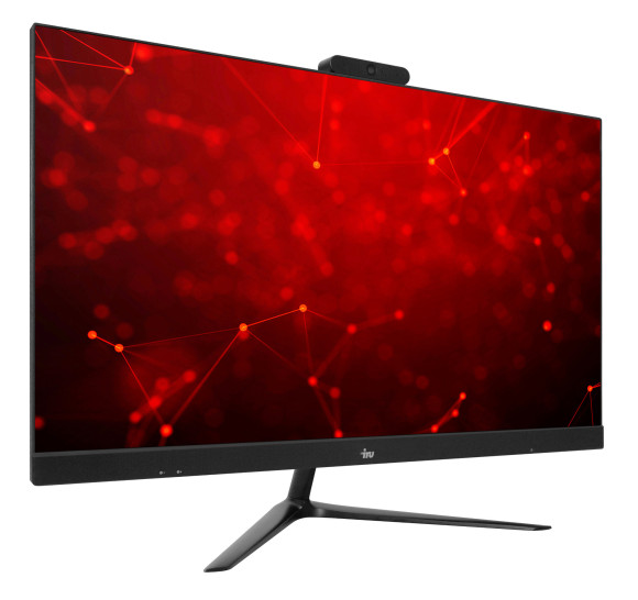 Моноблок IRU Агат 315 23.8" Full HD i5 10400 (2.9) 8Gb SSD512Gb UHDG 630 FreeDOS GbitEth WiFi BT 120W клавиатура мышь Cam черный 1920x1080
