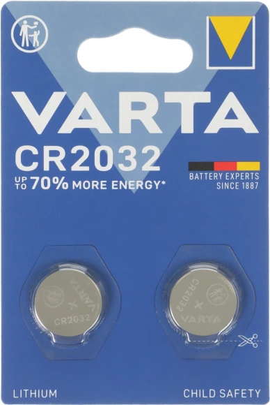 Батарея Varta Energy CR2032 BL2 Lithium 3V CR2032 (2шт) блистер