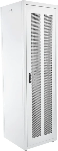 Шкаф серверный ЦМО (ШТК-Э-42.6.10-44АА) напольный 42U 600x1000мм пер.дв.перфор. задн.дв.перфор. 2 бок.пан. направл.под закл.гайки 710кг серый 915мм 95кг 180град. 1987мм IP20 сталь