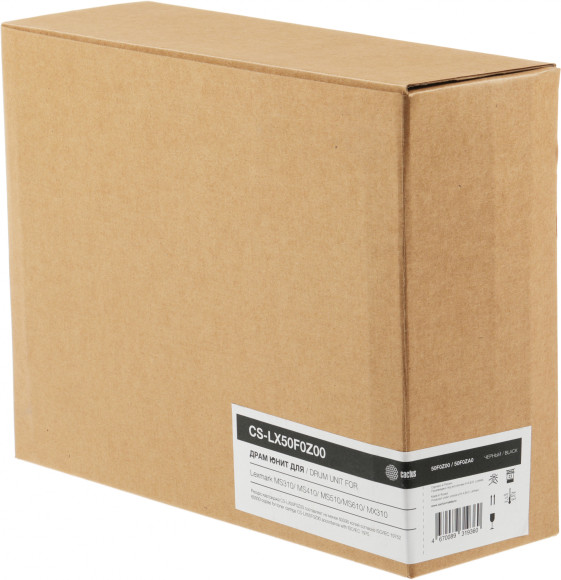 Блок фотобарабана Cactus CS-LX50F0Z00 черный ч/б:60000стр. для MX310/MS310/MS410/ MS510/MS610 Lexmark