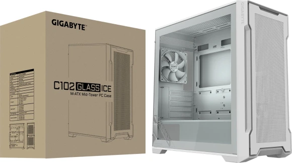 Корпус Gigabyte C102W GB-C102GI белый без БП mATX 7x120mm 4x140mm 2xUSB3.0 audio bott PSU Корпус Gigabyte C102W GB-C102GI белый без БП mATX 7x120mm 4x140mm 2xUSB3.0 audio bott PSU