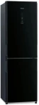 Холодильник Hitachi R-BG410PUC6X GBK 2-хкамерн. черный стекло инвертер