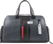 Сумка дорожная Piquadro Urban BV4447UB00/GRN серая/черная натур.кожа