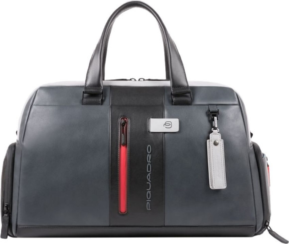 Сумка дорожная Piquadro Urban BV4447UB00/GRN серая/черная натур.кожа