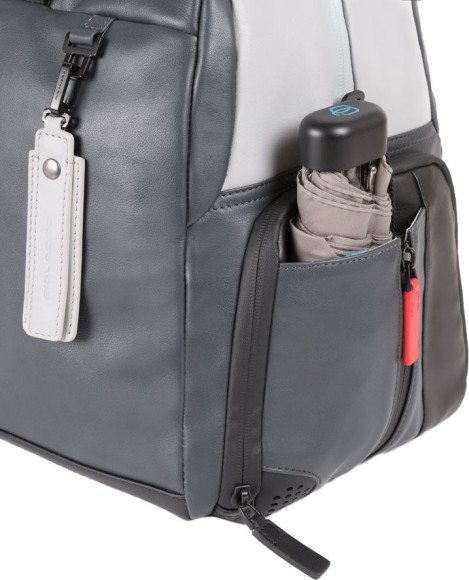 Сумка дорожная Piquadro Urban BV4447UB00/GRN серая/черная натур.кожа