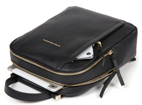 Рюкзак женский Piquadro Circle CA5566W92/N черный кожа Рюкзак женский Piquadro Circle CA5566W92/N черный кожа