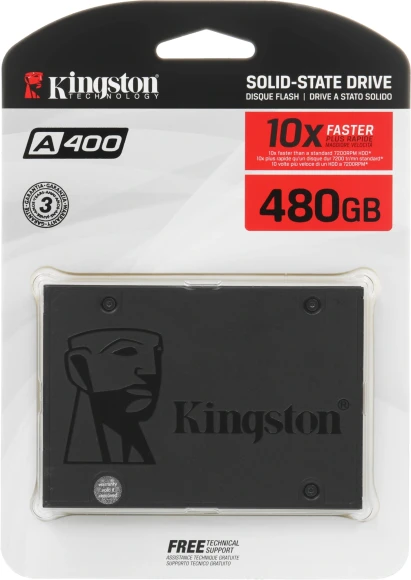 Накопитель SSD Kingston SATA-III 480GB SA400S37/480G A400 2.5"