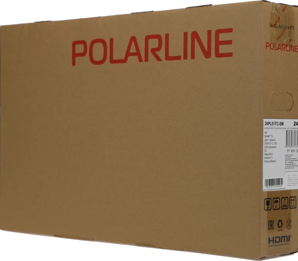 Телевизор LED PolarLine 24" 24PL51TC-SM черный HD 60Hz DVB-T DVB-T2 DVB-C DVB-S2 WiFi Smart TV (RUS)