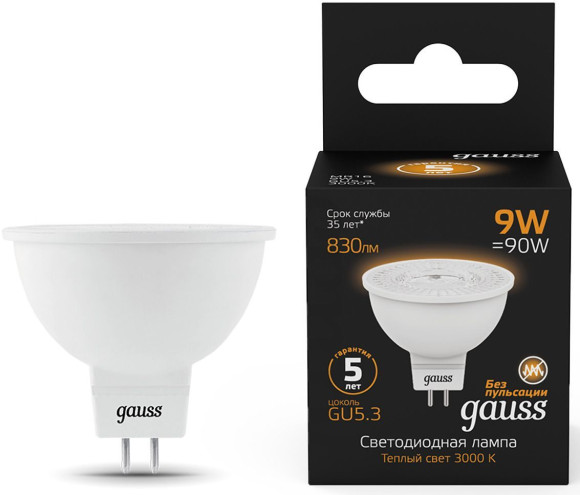 Лента светодиод. Gauss SMD 5м (312000265)