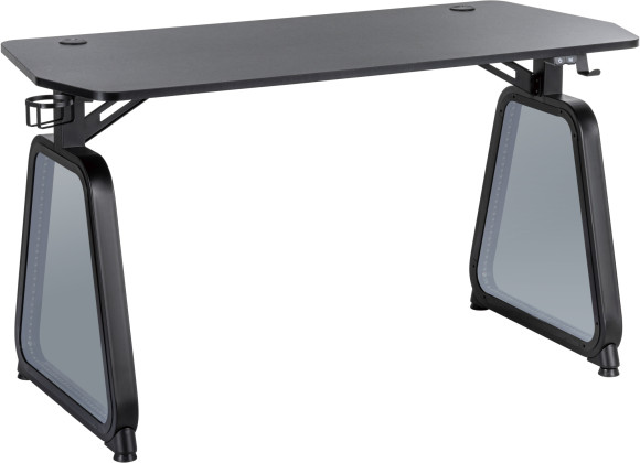 Стол игровой Cactus CS-GMD-BK-RGB столешница МДФ черный каркас черный 136x60x75см