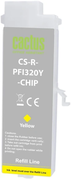Картридж перезаправляемый струйный Cactus CS-R-PFI321M-CHIP PFI-321 пурпурный (260мл) для Canon imagePROGRAF TM-250/TM-255/TM-350/TM-355 с чипом
