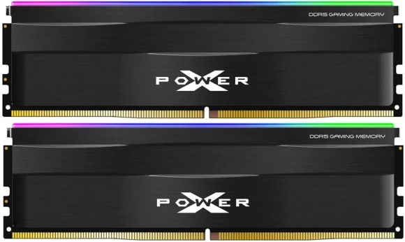 Память DDR5 2x32GB 6000MHz Silicon Power SP064GXLWU60BFDH Xpower Zenith RGB RTL Gaming PC5-48000 CL38 DIMM ECC 288-pin 1.35В kit single rank с радиатором Ret