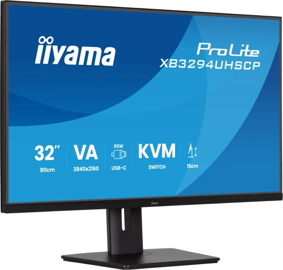 Монитор Iiyama 32" ProLite XB3294UHSCP-B1 черный VA LED 2ms 21:9 HDMI M/M матовая HAS 400cd 178гр/178гр 3440x2160 75Hz DP 4K USB 9.7кг Монитор Iiyama 32" ProLite XB3294UHSCP-B1 черный VA LED 2ms 21:9 HDMI M/M матовая HAS 400cd 178гр/178гр 3440x2160 75Hz DP 4K USB 9.7кг