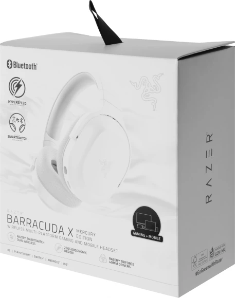 Наушники с микрофоном Razer Barracuda X белый 1.5м мониторные BT/Radio оголовье (RZ04-04430200-R3M1)