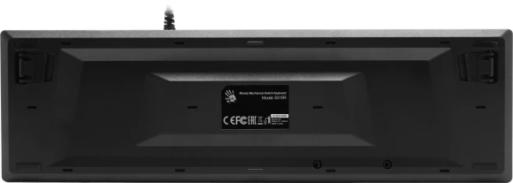 Клавиатура A4Tech S510R механическая черный USB for gamer LED (S510R USB FIRE BLACK/BLMS RED) кабель 1.8м