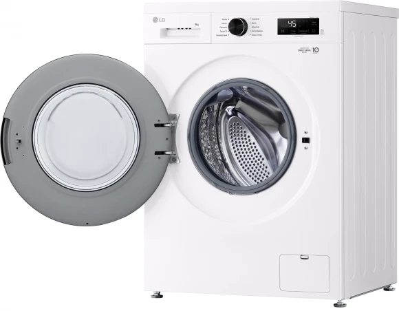 Стиральная машина LG F2Y1VS6W класс: A загр.фронтальная макс.:9кг белый инвертор