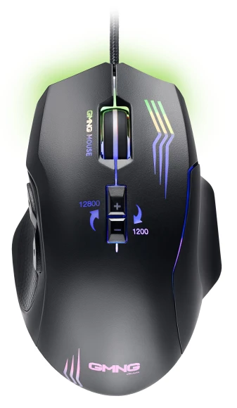 Мышь GMNG 930GM черный оптическая 12800dpi USB для ноутбука 7but Мышь GMNG 930GM черный оптическая 12800dpi USB для ноутбука 7but