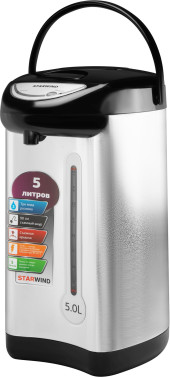 Термопот Starwind STP2850 5л. 750Вт серебристый/черный Термопот Starwind STP2850 5л. 750Вт серебристый/черный