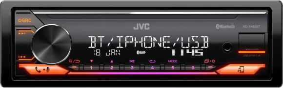 Автомагнитола JVC KD-X482BT 1DIN 4x50Вт v4.2 DSP 3 RDS