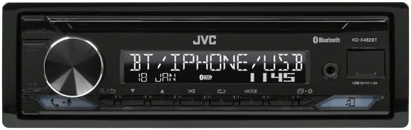 Автомагнитола JVC KD-X482BT 1DIN 4x50Вт v4.2 DSP 3 RDS