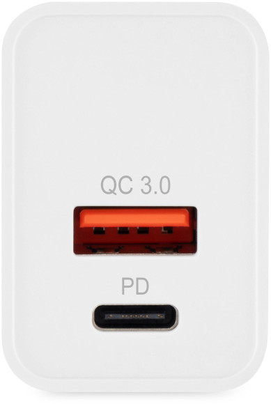 Сетевое зар./устр. Digma DGW2D 20W 3A+1A (PD+QC) USB-C/USB-A универсальное белый (DGW2D0F110WH) Сетевое зар./устр. Digma DGW2D 20W 3A+1A (PD+QC) USB-C/USB-A универсальное белый (DGW2D0F110WH)