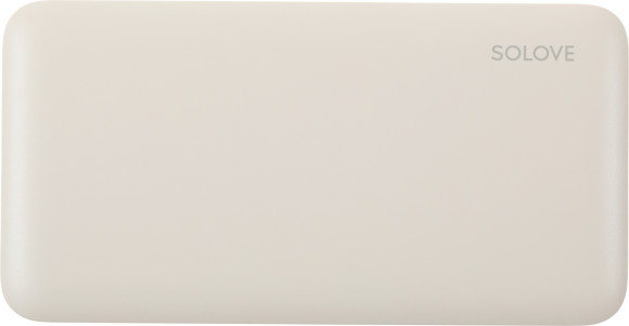 Мобильный аккумулятор Solove 001M+ 10000mAh QC3.0 10.5W 2.1A 2xUSB-A бежевый (001M+ BEIGE RUS)