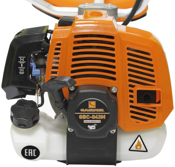 Триммер бензиновый Carver GBC-043M 1250Вт 1.6995л.с. неразбор.штан. реж.эл.:леска/нож Триммер бензиновый Carver GBC-043M 1250Вт 1.6995л.с. неразбор.штан. реж.эл.:леска/нож