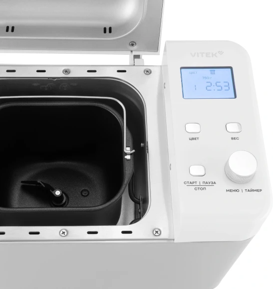 Хлебопечь Vitek VT-BM1301 650Вт серый/серебристый Хлебопечь Vitek VT-BM1301 650Вт серый/серебристый